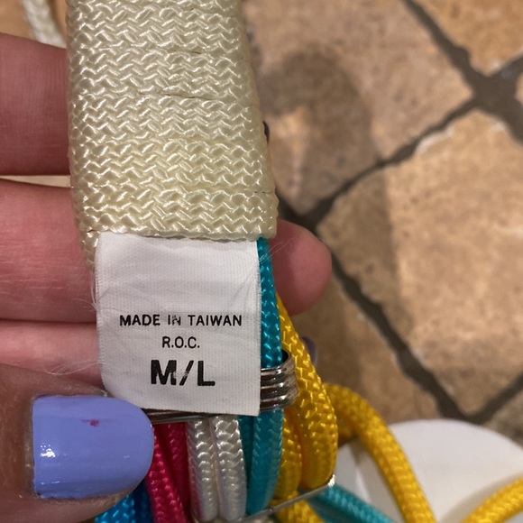 Vintage Colorful Braided Twisted Belt - Picture 9 of 10